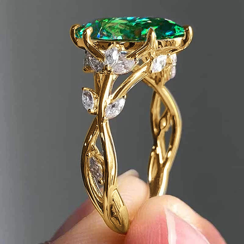 Marquise Cut Zirconia Gemstone Rings