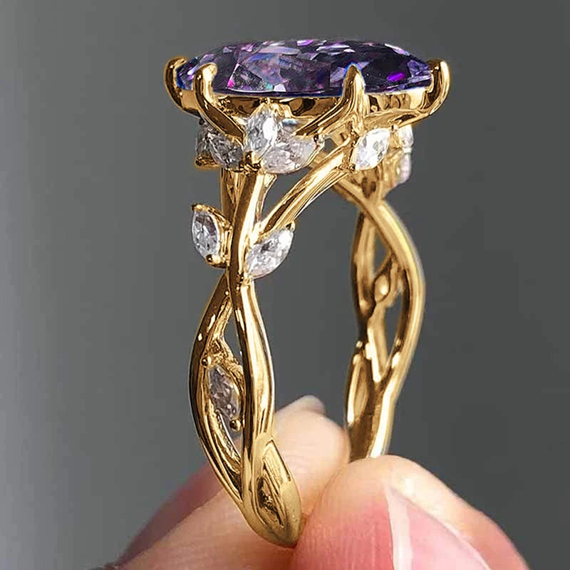 Marquise Cut Zirconia Gemstone Rings