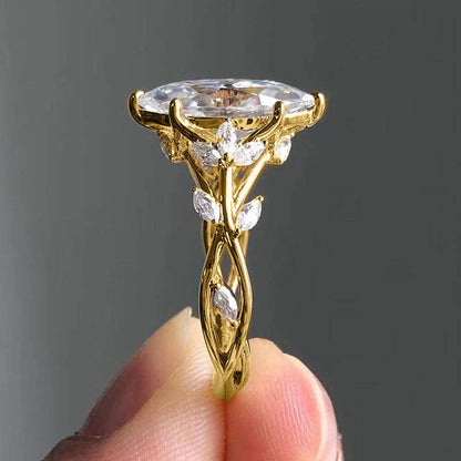 Marquise Cut Zirconia Gemstone Rings
