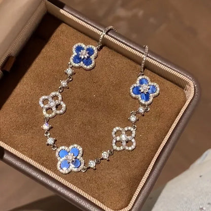 Four-Leaf Clover Flower Stainless Steel Bracelets