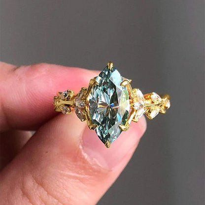 Marquise Cut Zirconia Gemstone Rings