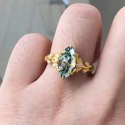 Marquise Cut Zirconia Gemstone Rings