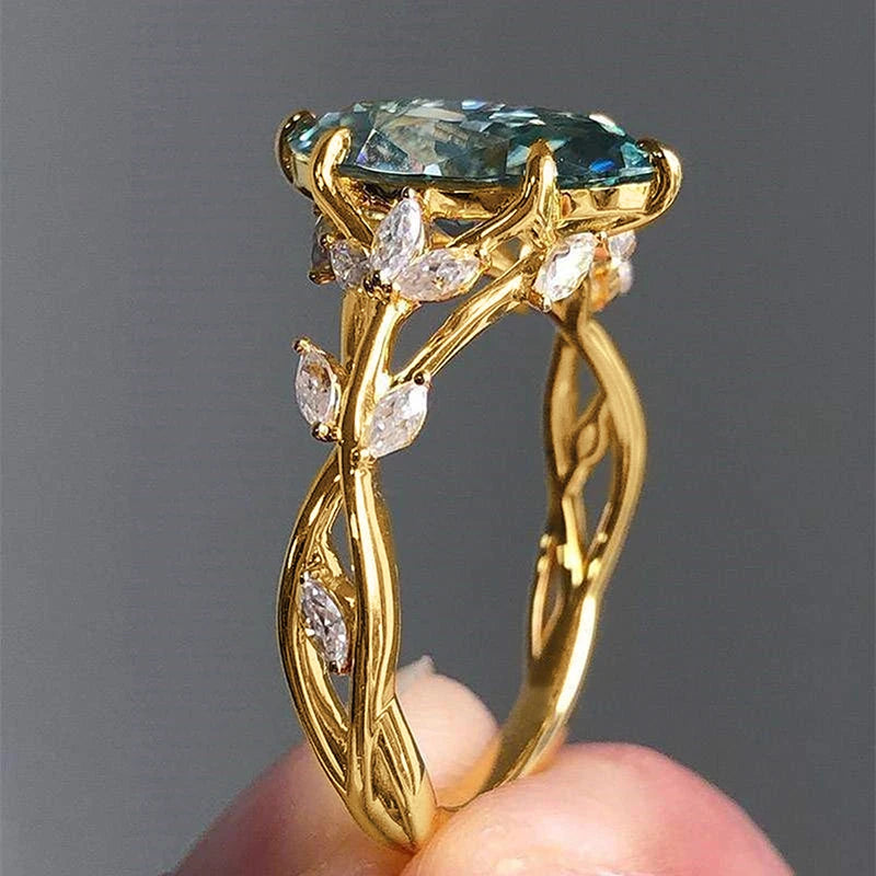 Marquise Cut Zirconia Gemstone Rings